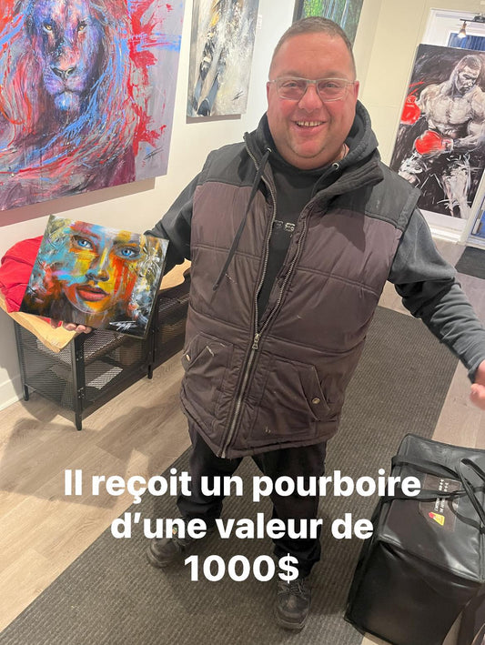 Un pourboire d’une valeur de 1000$ pour un  livreur des Rôtisseries St-Hubert🤭