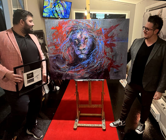 Saved from a disaster, the sale of his miraculous canvas will help this future nurse to relocate