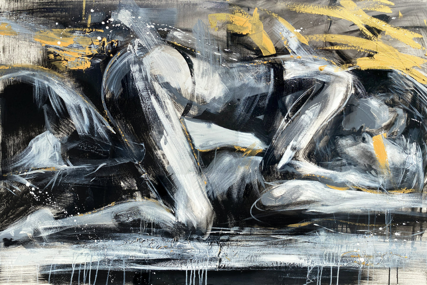 Fifty Shade'' I Want u too'', peinture sexy couple toile sensuelle, lit, art print  avec texture par Confetti l'artiste moderne, passion, abstraite