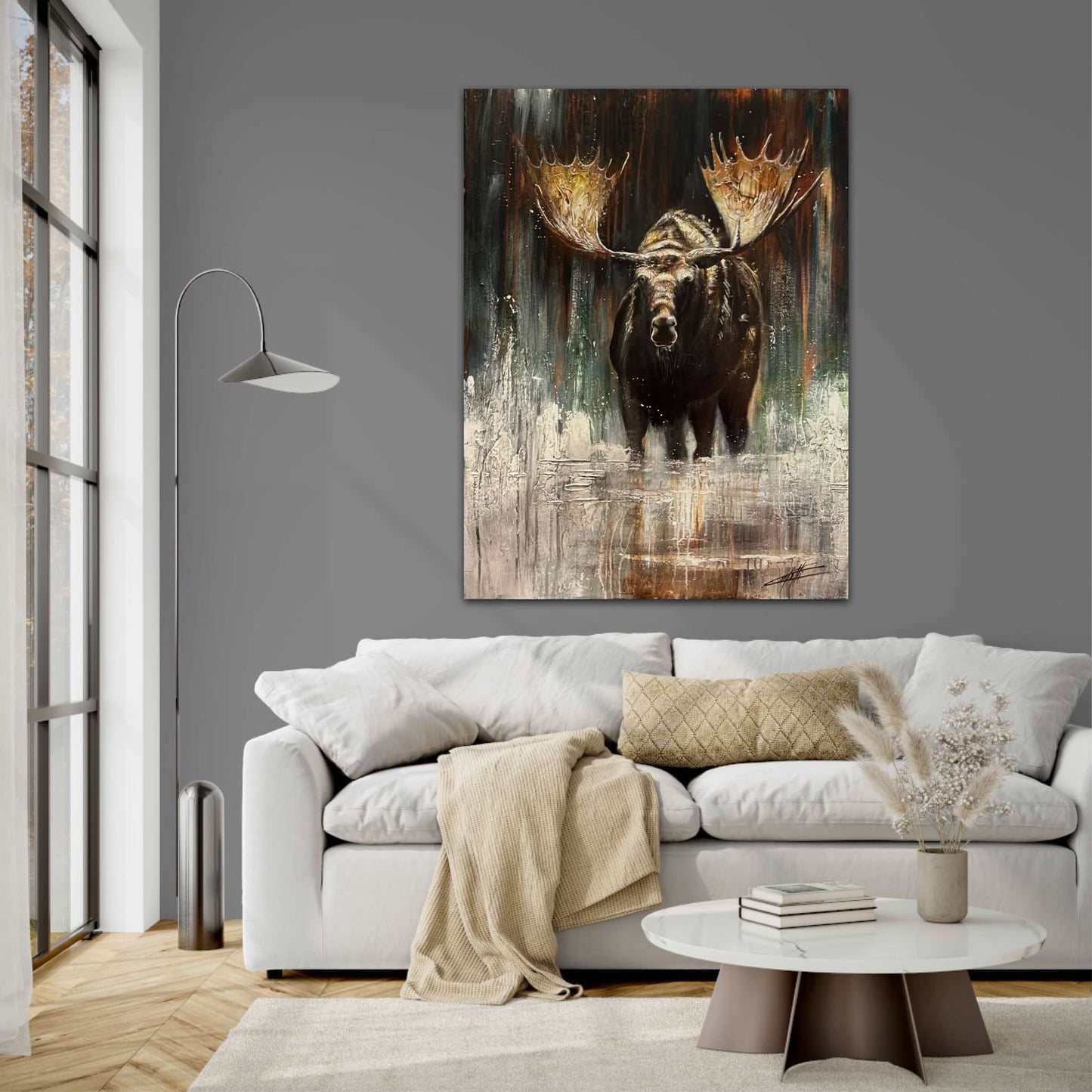 Echoes of the Wild,artprint de l'artiste Confetti, orignal avec beaucoup de texture, nature