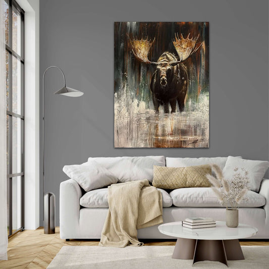Écho de la nature, art print de l'artiste Confetti, orignal avec beaucoup de texture, nature , moderne, abstrait