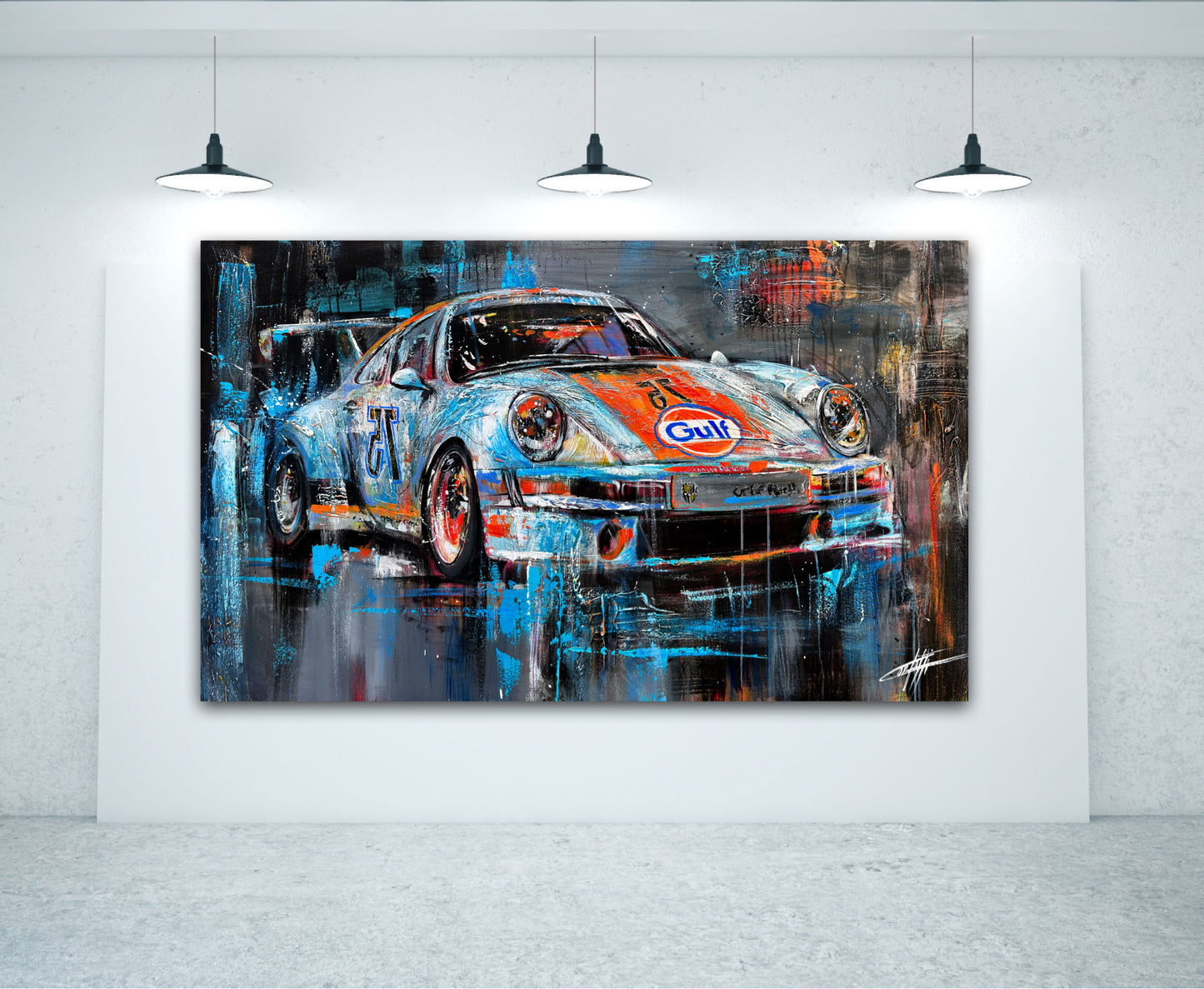 I want you too, la peinture originale de l'artiste confetti avec beaucoup de texture, couple, passion