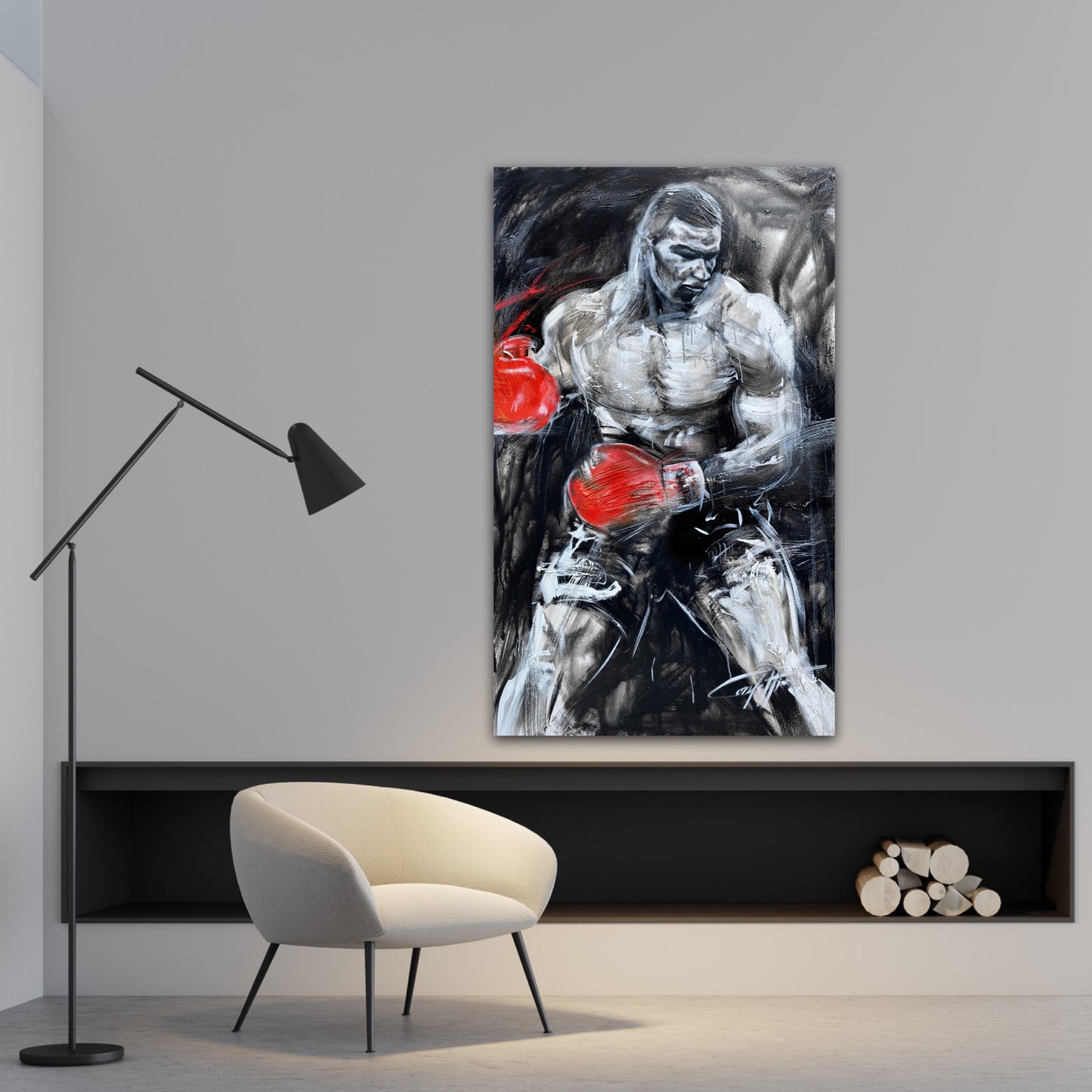 Tyson furious, boxing painting  / by the artist confetti, modern