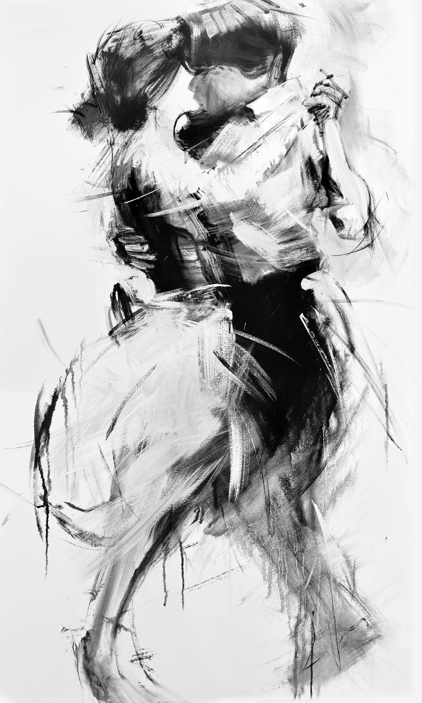 The dancer's, art print  by the artist Confetti, textured, modern, abstract