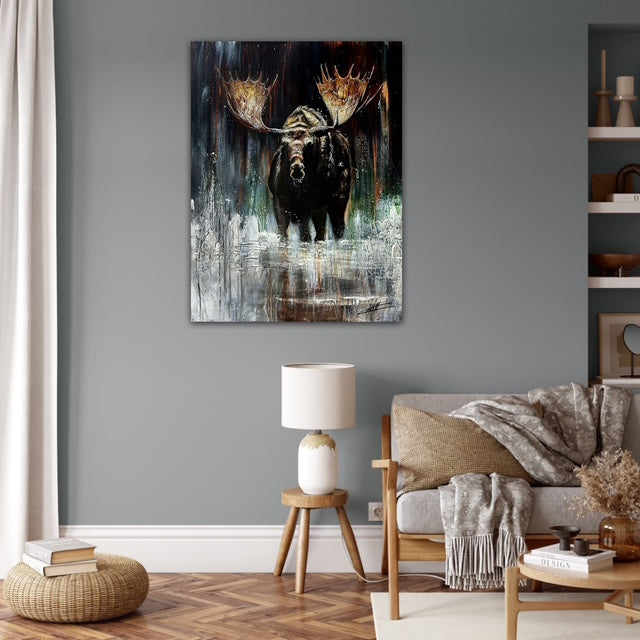 Écho de la nature, art print de l'artiste Confetti, orignal avec beaucoup de texture, nature , moderne, abstrait