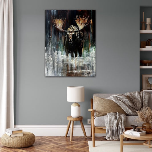 Écho de la nature, art print de l'artiste Confetti, orignal avec beaucoup de texture, nature , moderne, abstrait